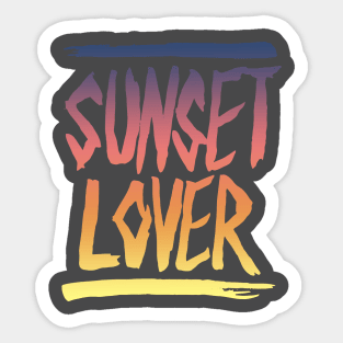 Sunset Lover. Sticker
